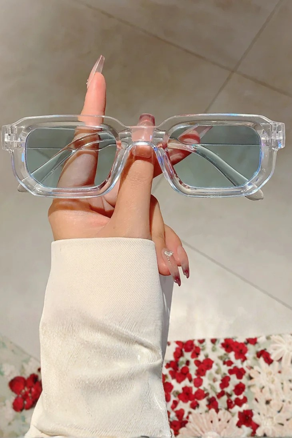 Millicent | Rectangle Frame Retro Sunglasses