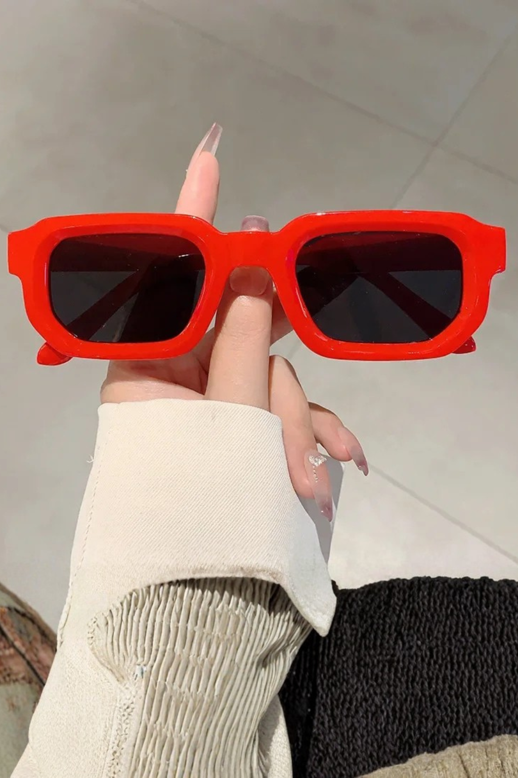Millicent | Rectangle Frame Retro Sunglasses