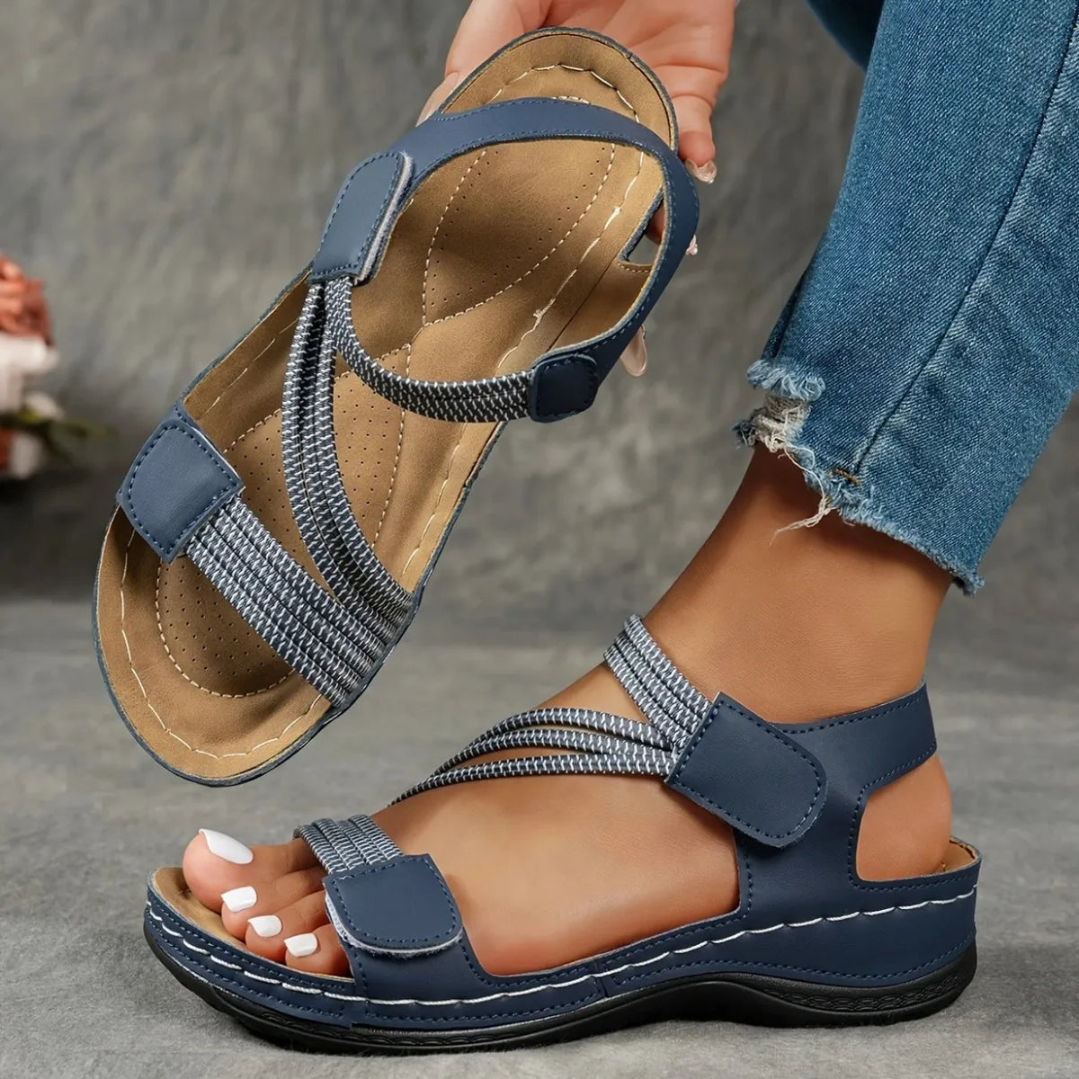Felice | Adjustable Flat Comfort Sandals