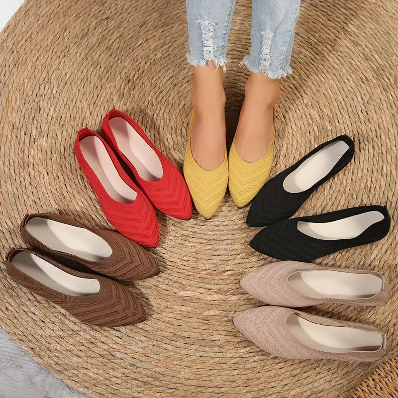 Amarinda | Pointed Toe Slip-On Shoes