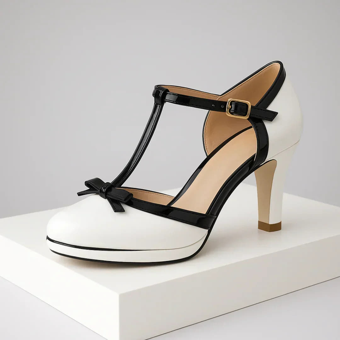 Annabeth | Cushioned Ankle Strap Heels