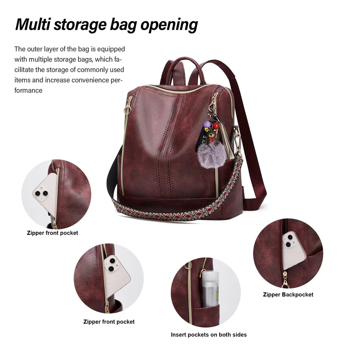 Marlowe | 2-in-1 Convertible Backpack + Free Pouch