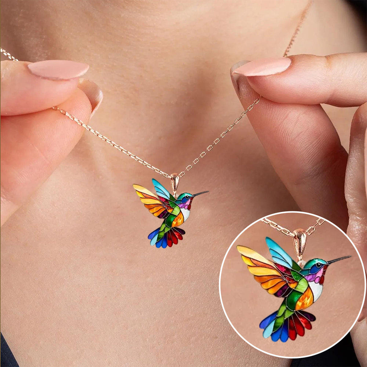 Beautiful Hummingbird Necklace with Bonus Earring – Limited Time Offer