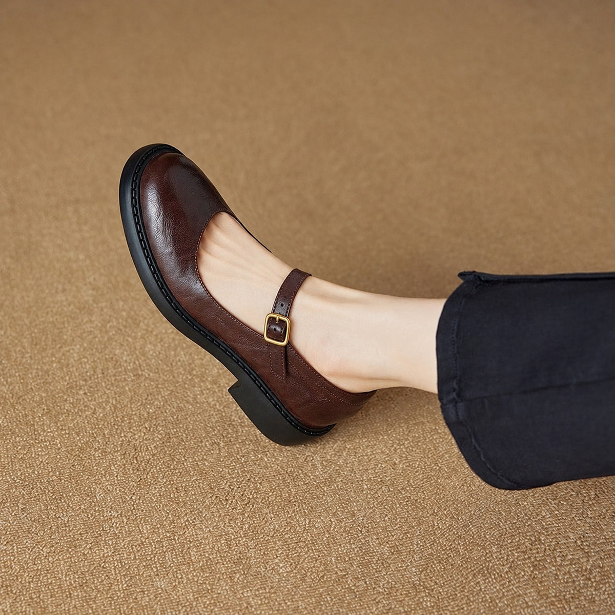 Ruelle Leather Mary Janes