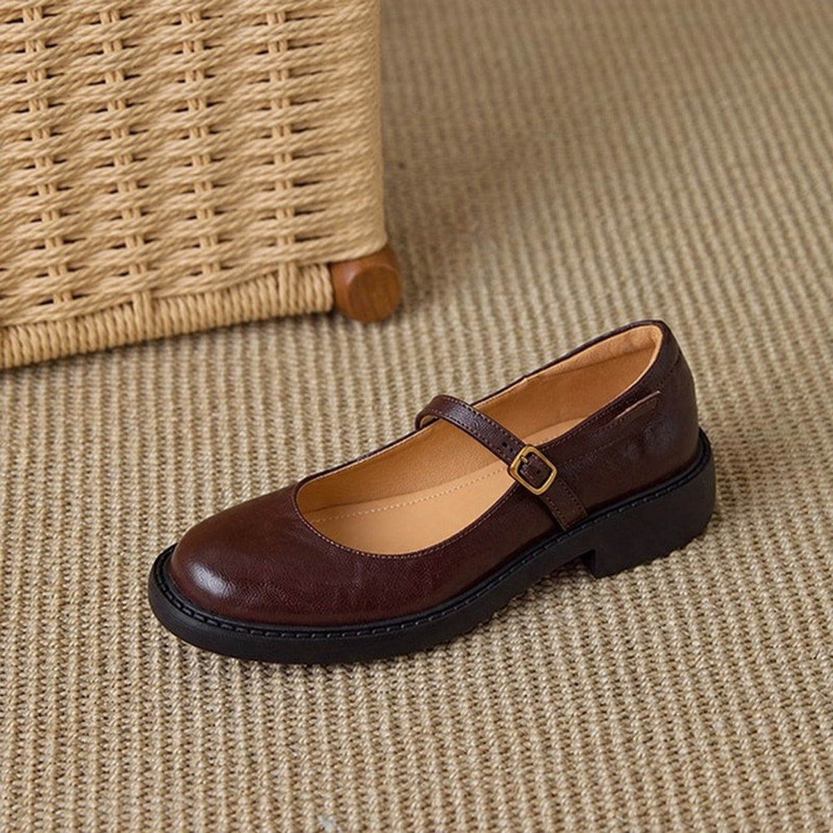 Ruelle Leather Mary Janes