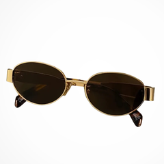 Gold Frame / Brown Lens
