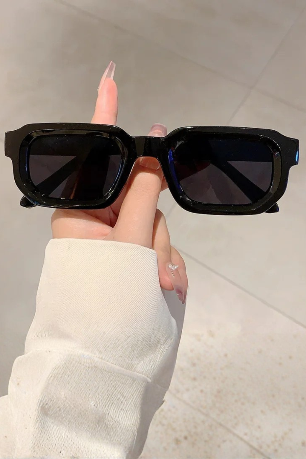 Millicent | Rectangle Frame Retro Sunglasses