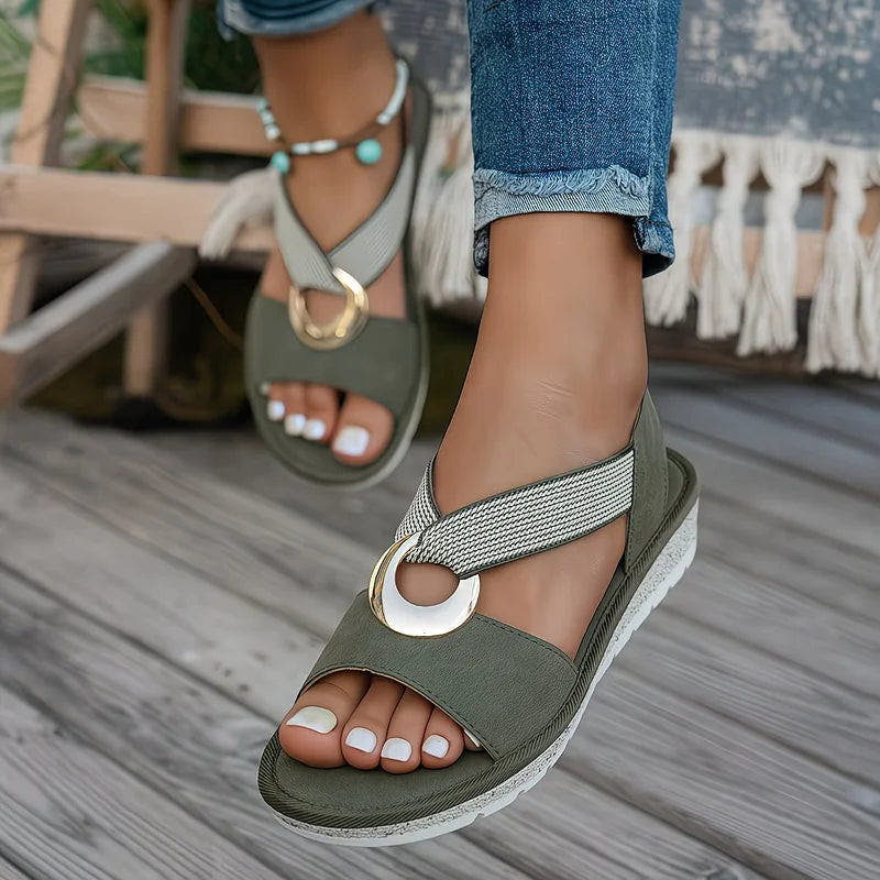 Emmalyn | Arch-Support Crossover Strap Sandals