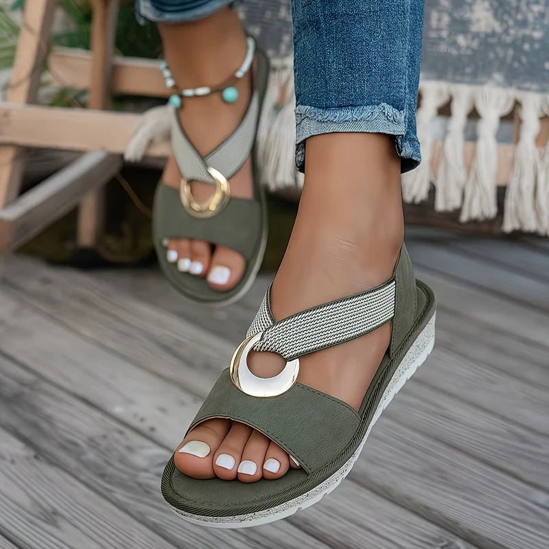 Emmalyn | Arch-Support Crossover Strap Sandals