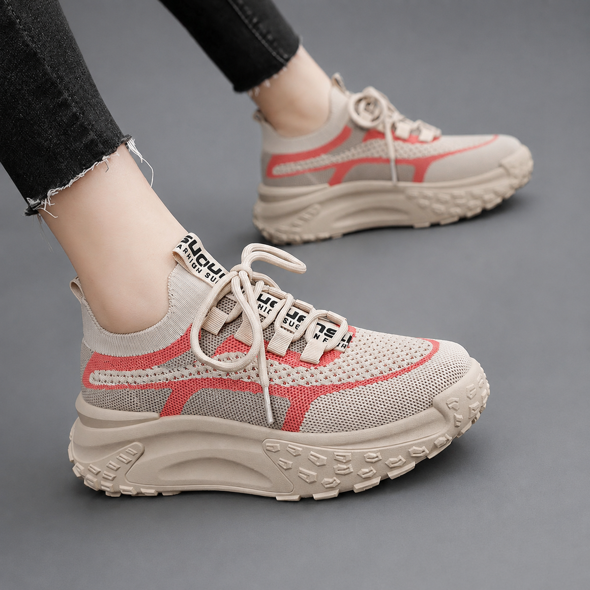 Leisa | Breathable Knit Mesh Sneakers