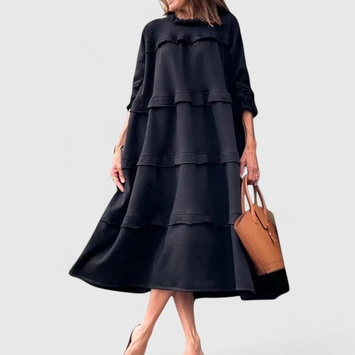 Darby | Tiered Ruffle Midi Dress