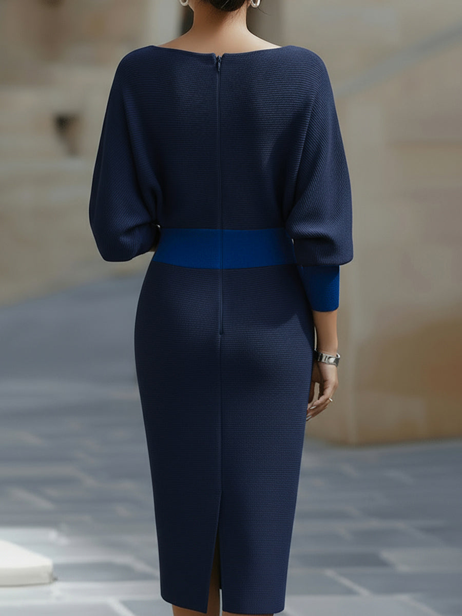Imelda | Satin Cowl-Neck Midi Dress