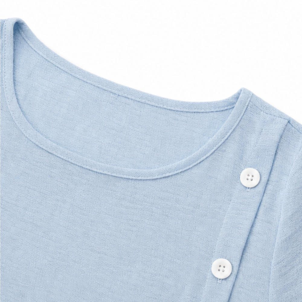 Sumlor | Asymmetric Button Midi Dress