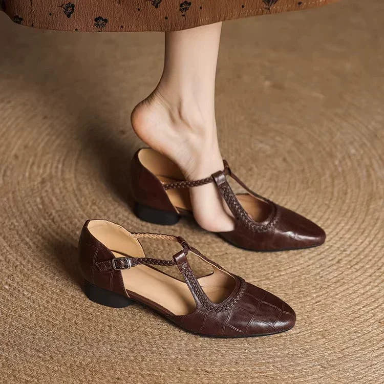 Mireille | Vintage T-Strap Sandals