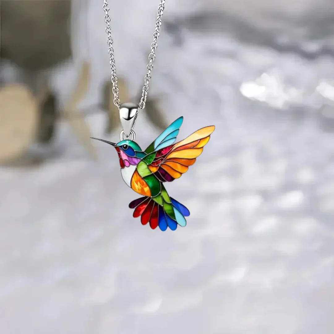 Beautiful Hummingbird Necklace with Bonus Earring – Limited Time Offer