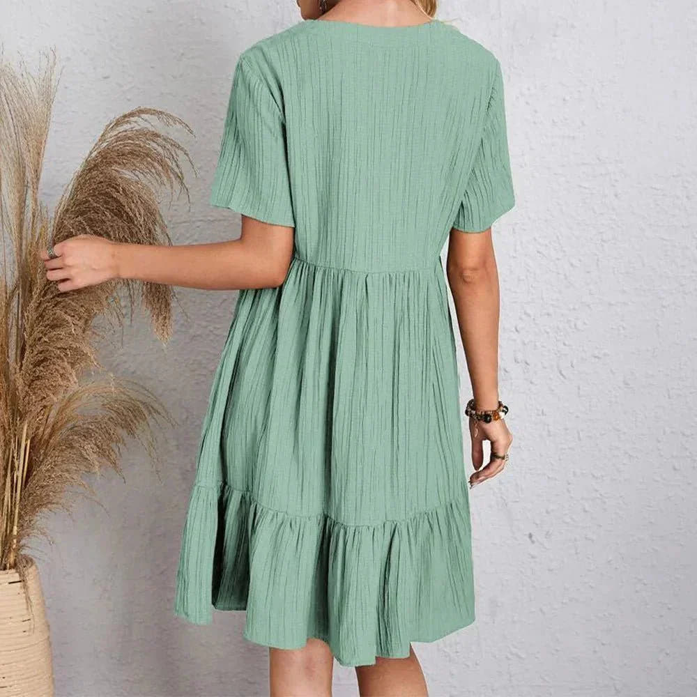 Marivale | Casual V-Neck Mini Dress