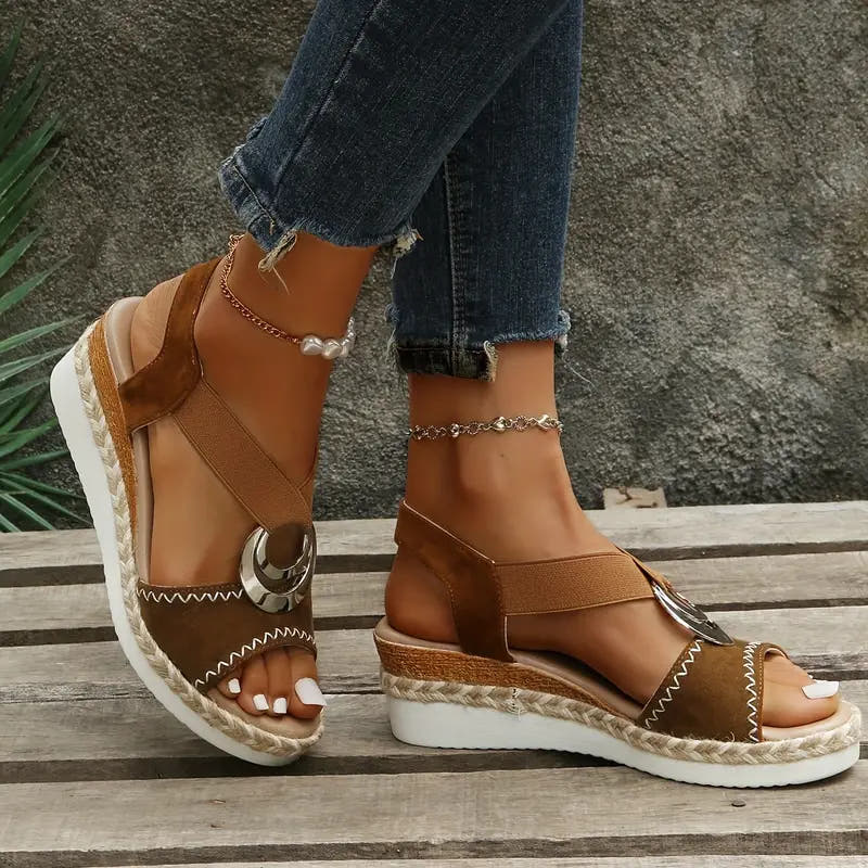 Floriana | Adjustable Platform Sandals