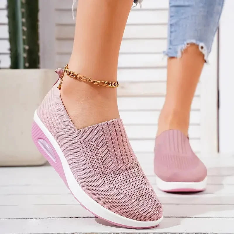 Aine | Breathable Knit Slip-On Sneakers