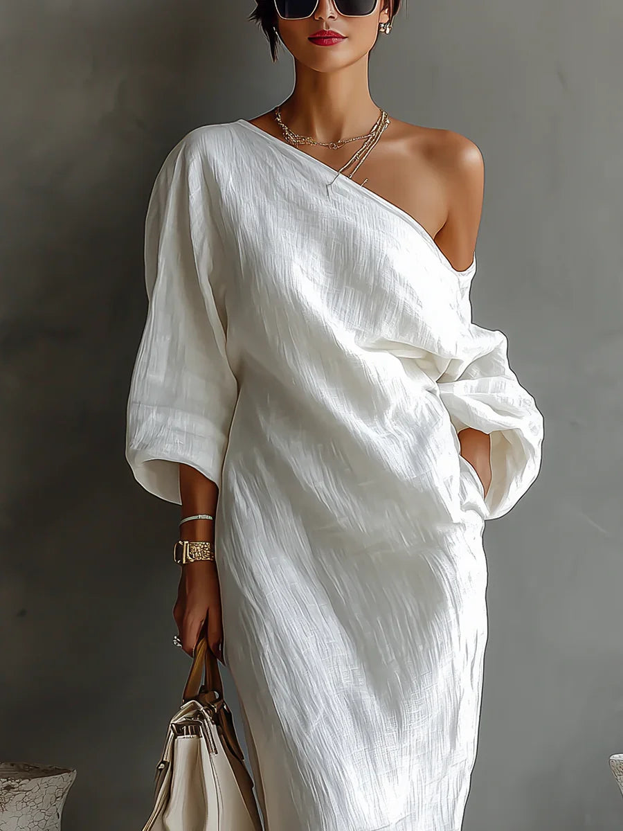 Alida | Asymmetric Maxi Dress