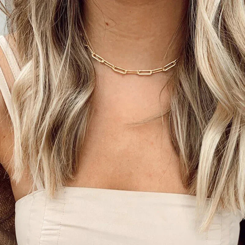 Archen Elegant Chain Necklace | Gold