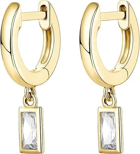 Bar Drop Earrings | Gold