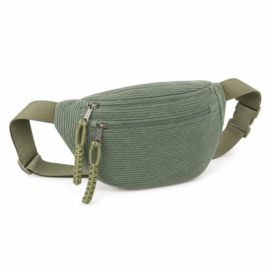 Petra | Corduroy Shoulder Bag Green
