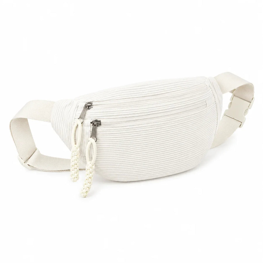 Bianca | Corduroy Shoulder Bag White