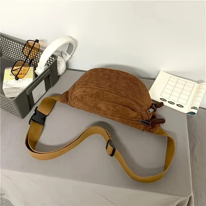 Carla | Corduroy Shoulder Bag Cognac