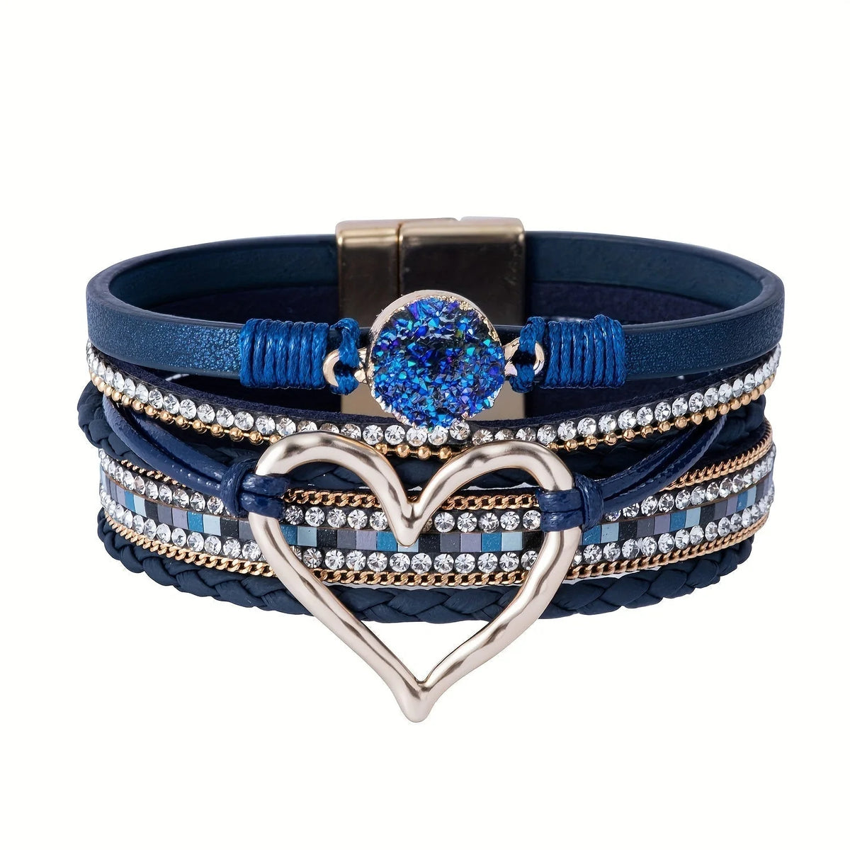 Boho Multi-Strand Leather Bracelet