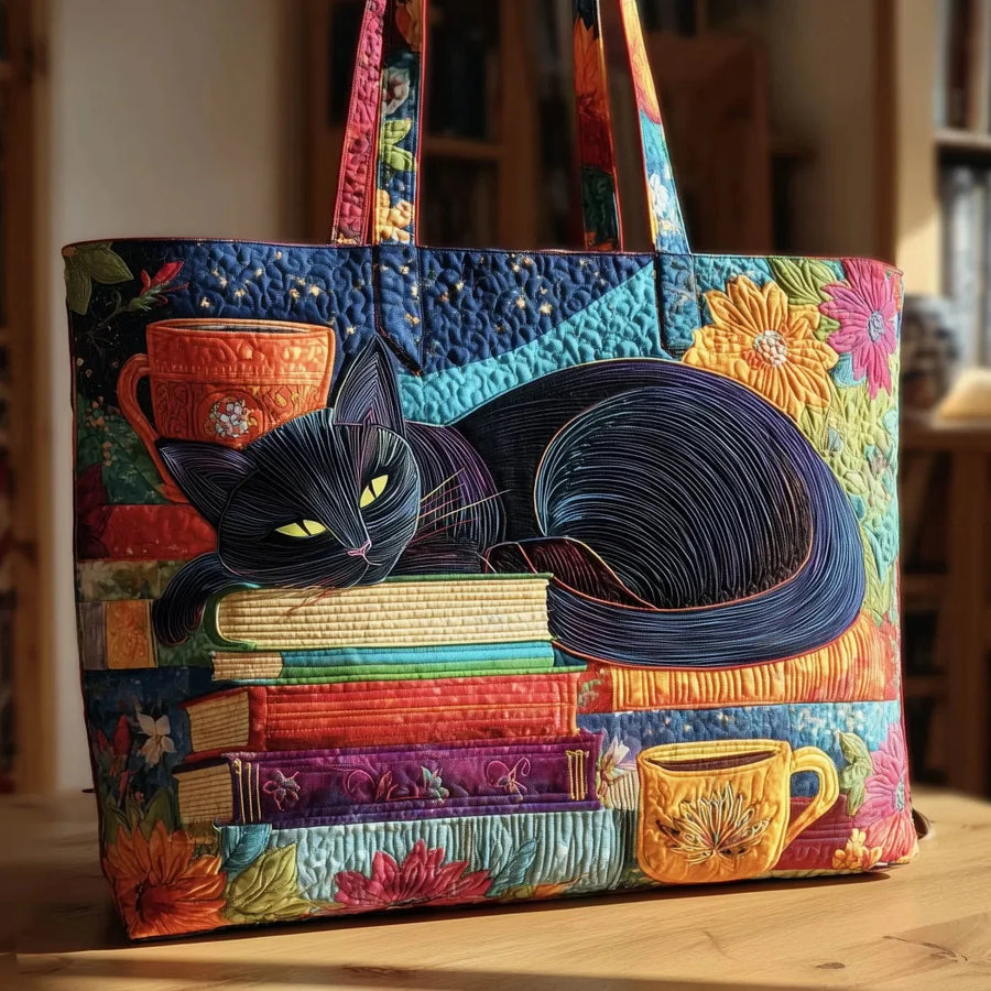 Candice | Cat, Books & Mugs Tote
