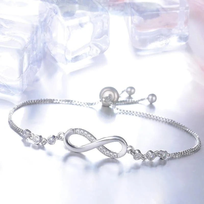 Chic Adjustable Rose Gold Infinity-Shaped Bracelet