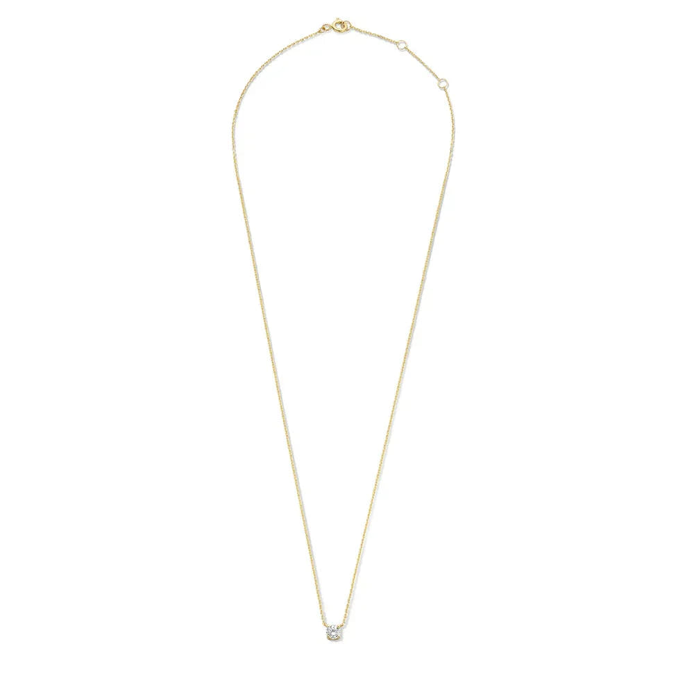 Cléa Moissanite Stone Necklace | Gold