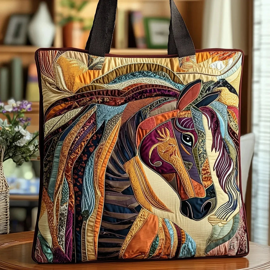 Coco | Mosaic Horse Quilted Tote