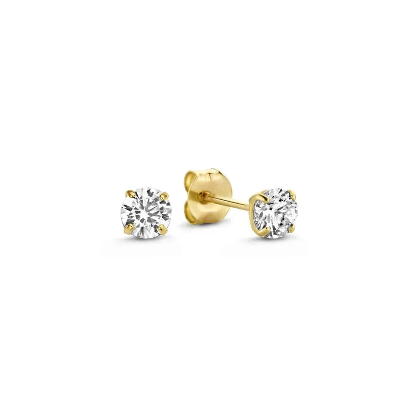 Dara Brillane Stone Earrings Set | Gold