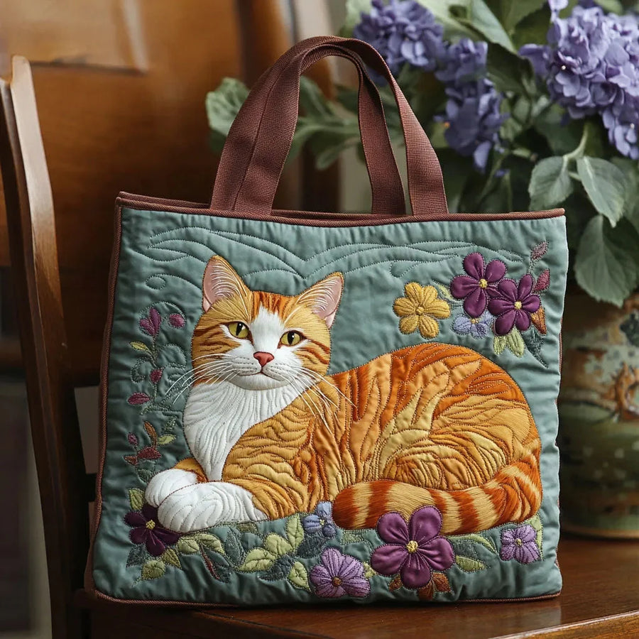Delilah | Orange Tabby Cat Tote
