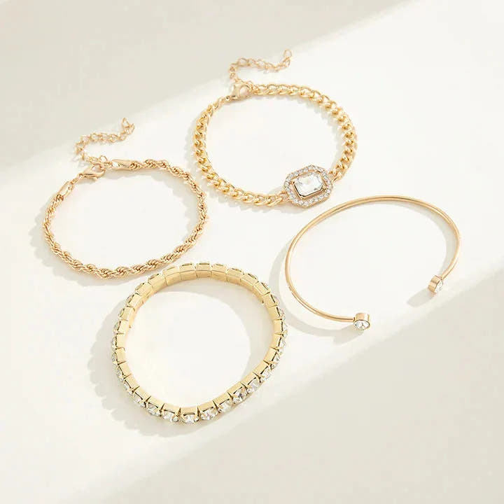 Domitia Calvina Bracelet Set | Gold