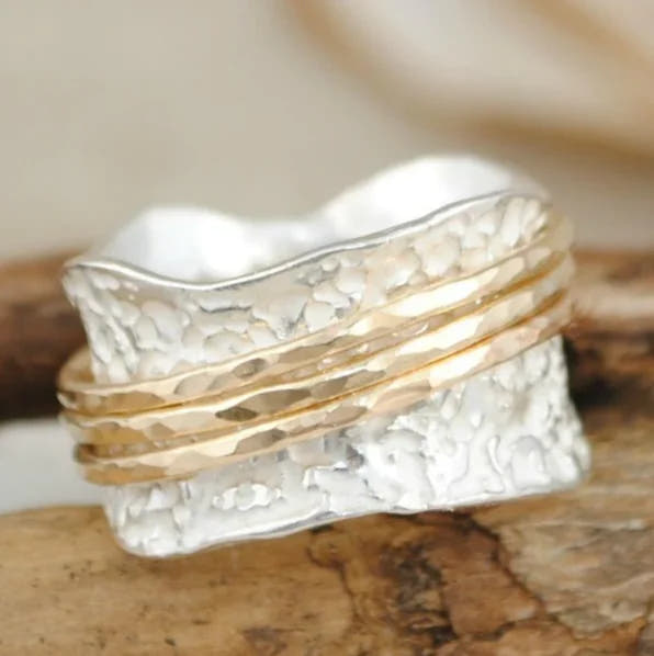 Duo Spinner Ring – Gold & Silver