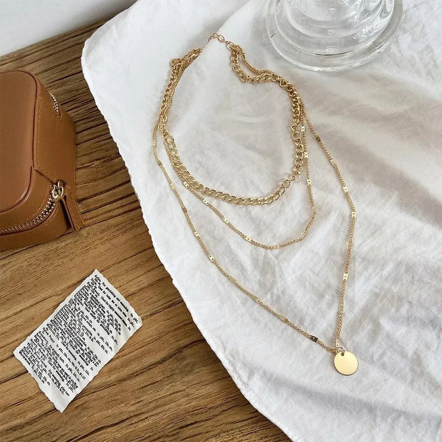 Elegant Gold-Tone and Silver-Tone Necklace