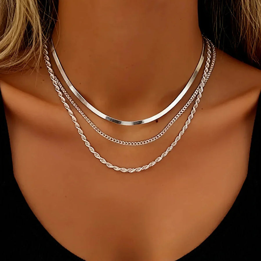 Elegant Golden Multi-Strand Necklace
