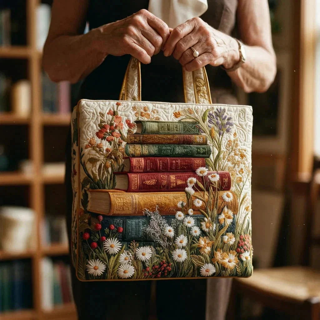 Elvira | Artisan Floral Quilted Tote