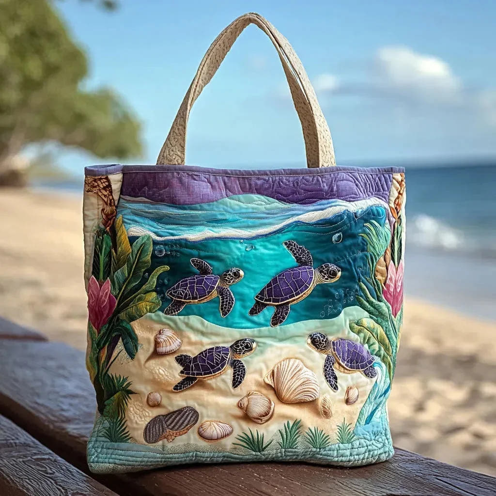 Eudora | Lagoon Spirit Quilted Tote