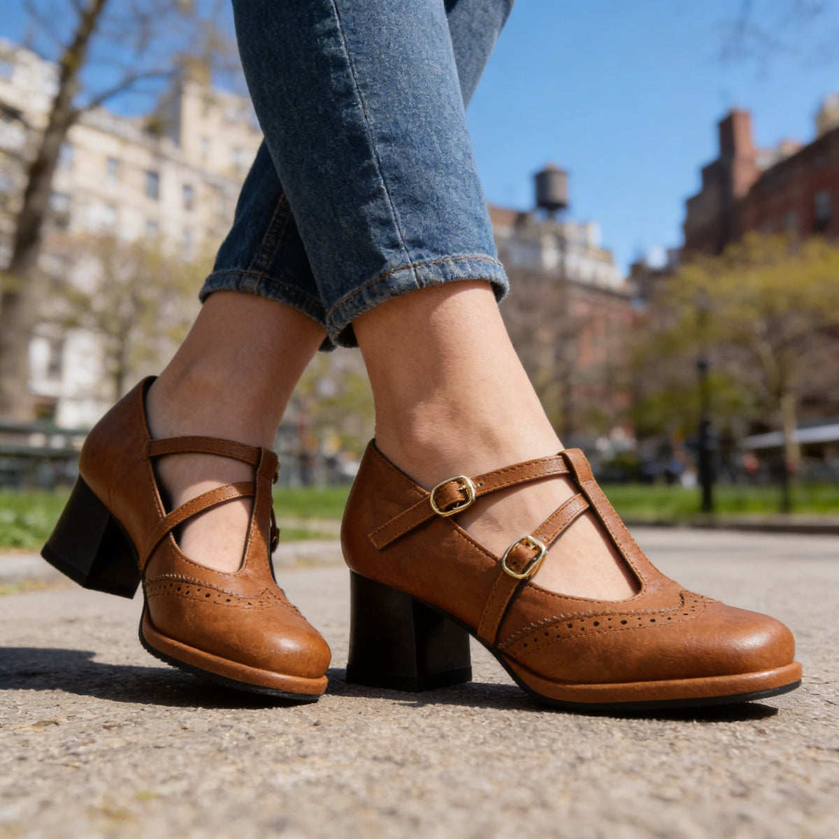 Alaina | Comfort Brogue Loafers
