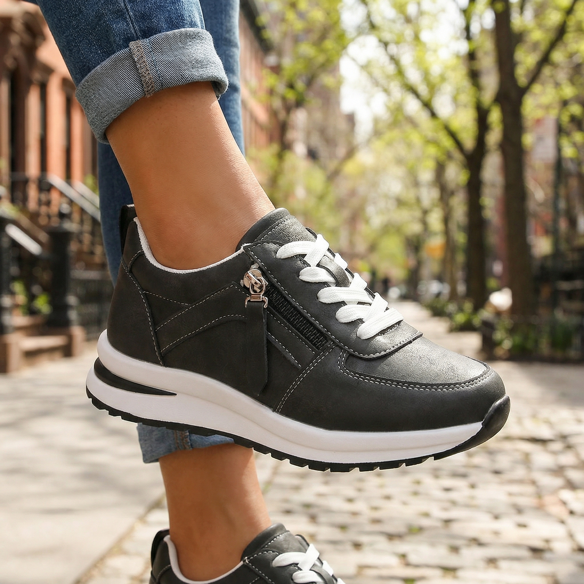 Fiorella | Comfort Wedge Sneakers