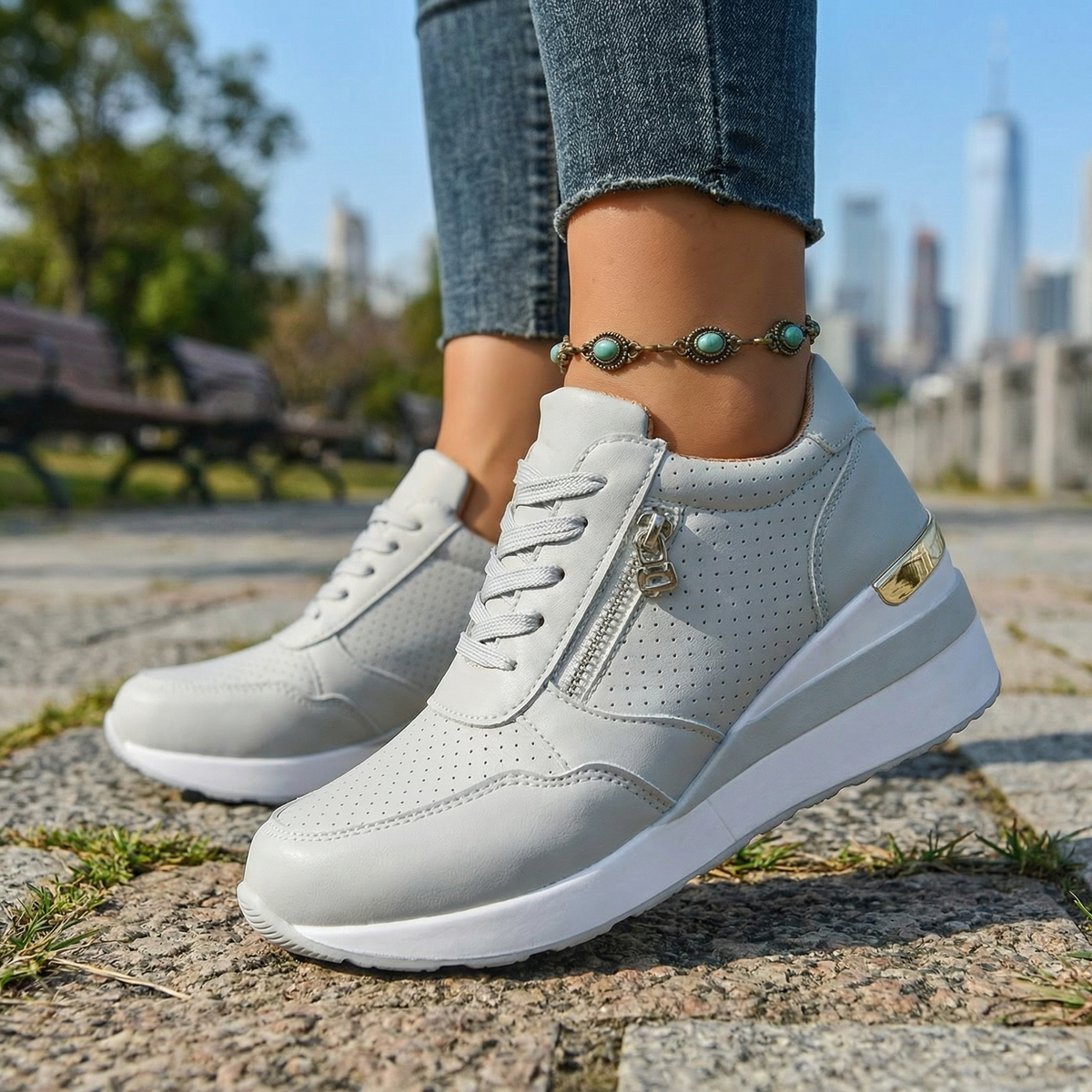 Adelind | Comfort Wedge Sneakers