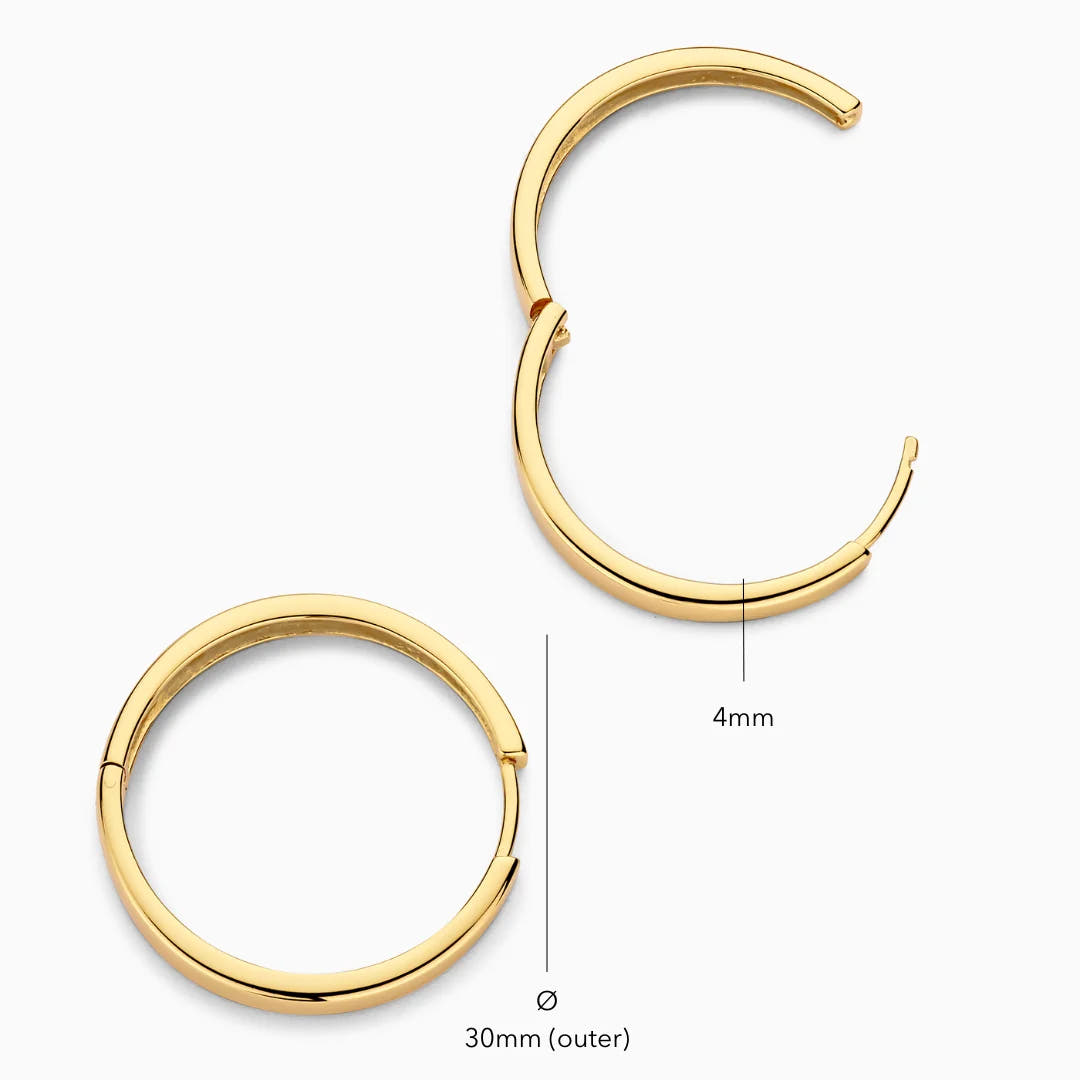 Gia Statement Hoops | Gold