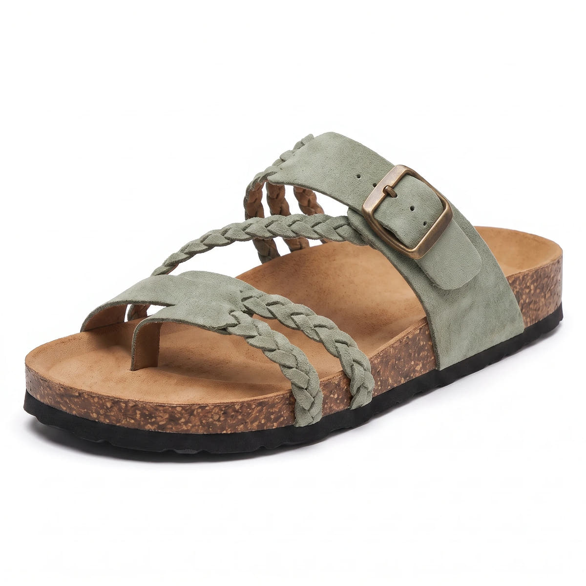 Haylee | Braided Cork Sandals