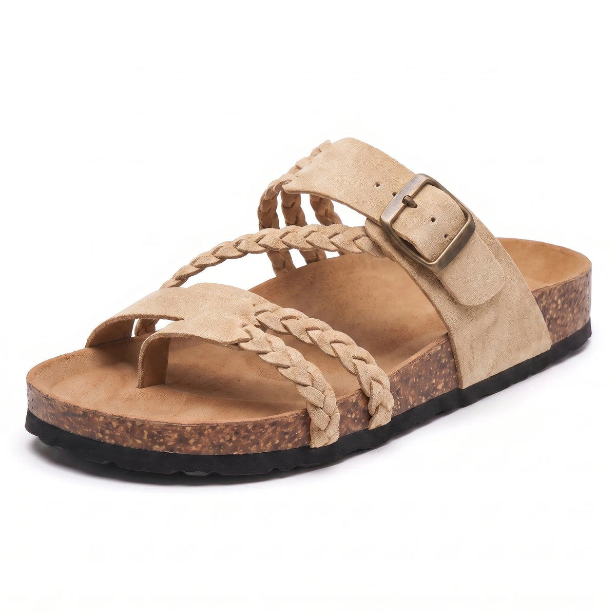 Haylee | Braided Cork Sandals