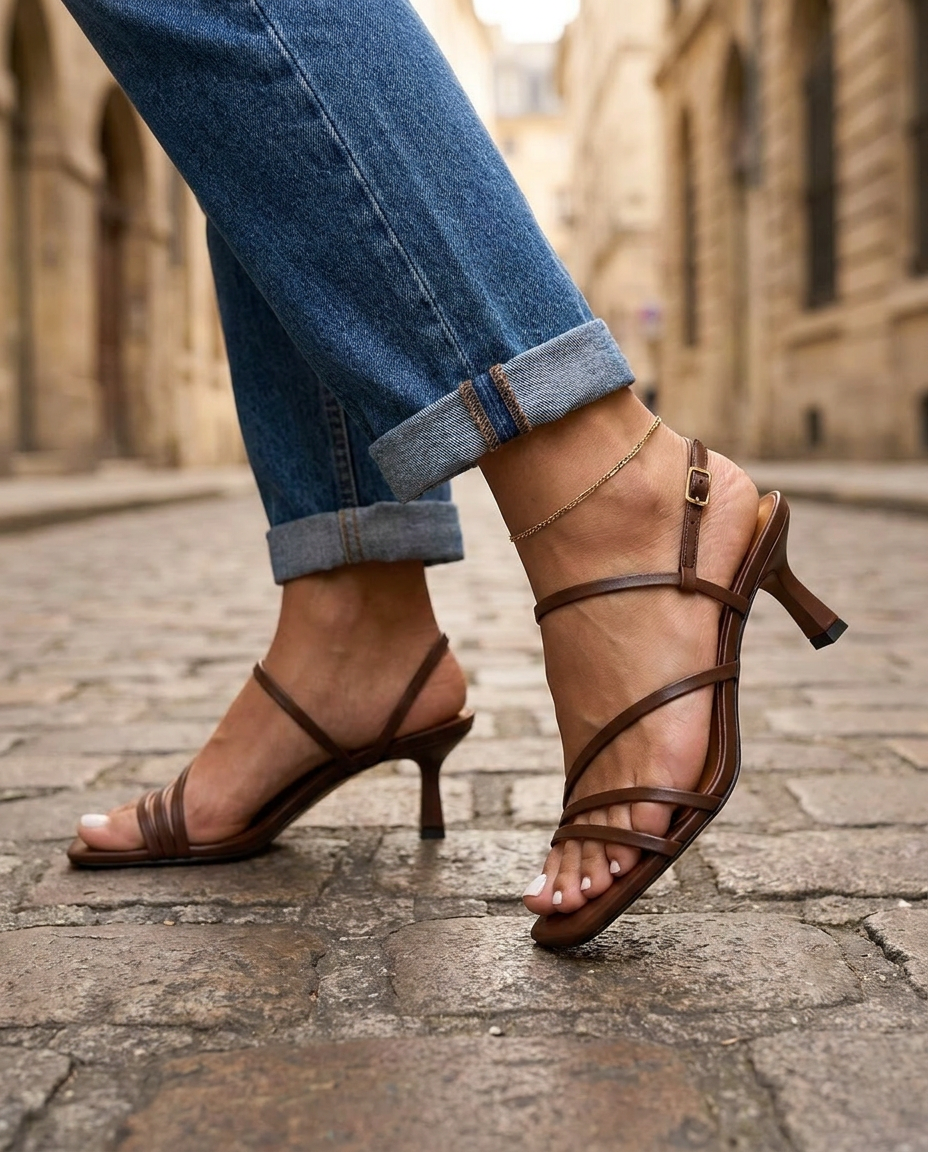 Beatrisa | Comfort Strappy Heels