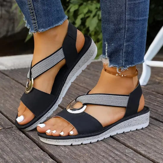 Emmalyn | Arch-Support Crossover Strap Sandals
