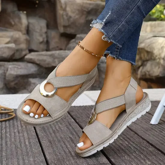 Emmalyn | Arch-Support Crossover Strap Sandals